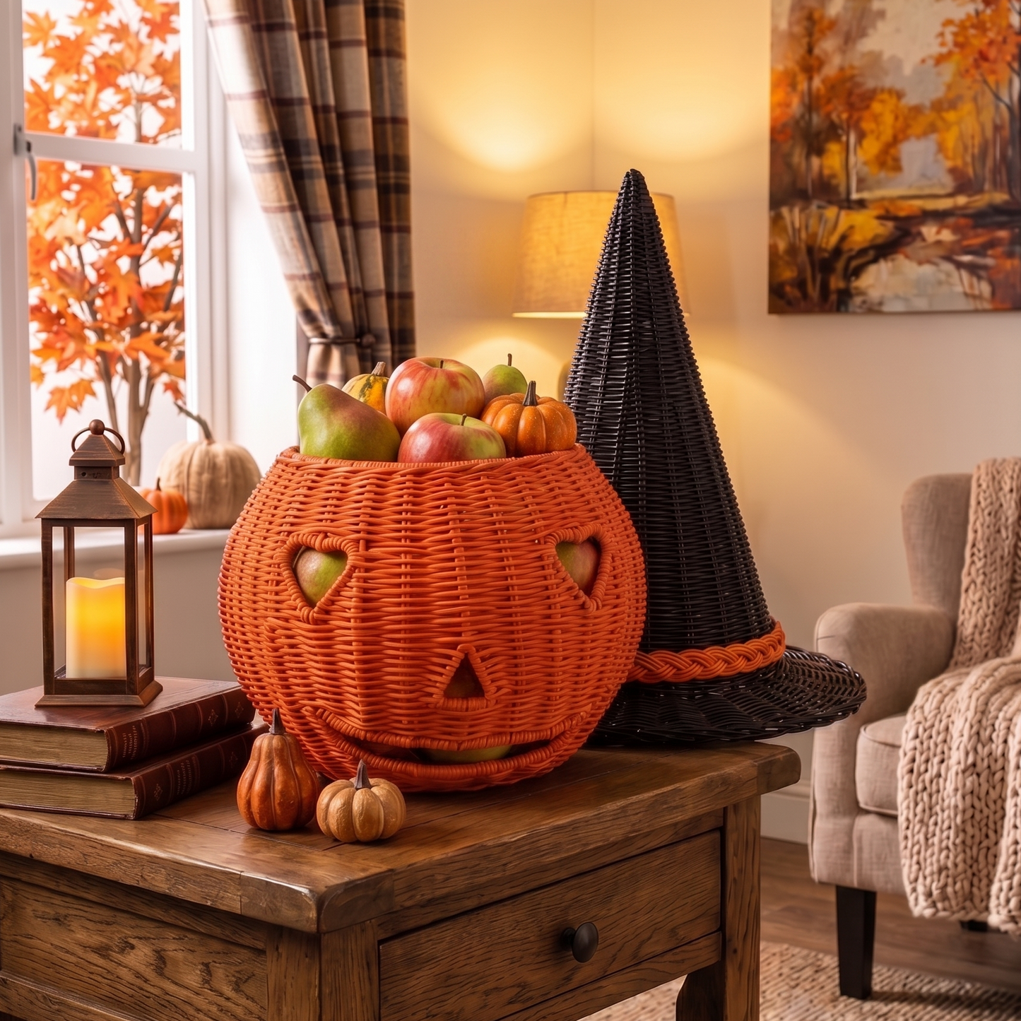 Blair Pumpkin Witch Storage Basket