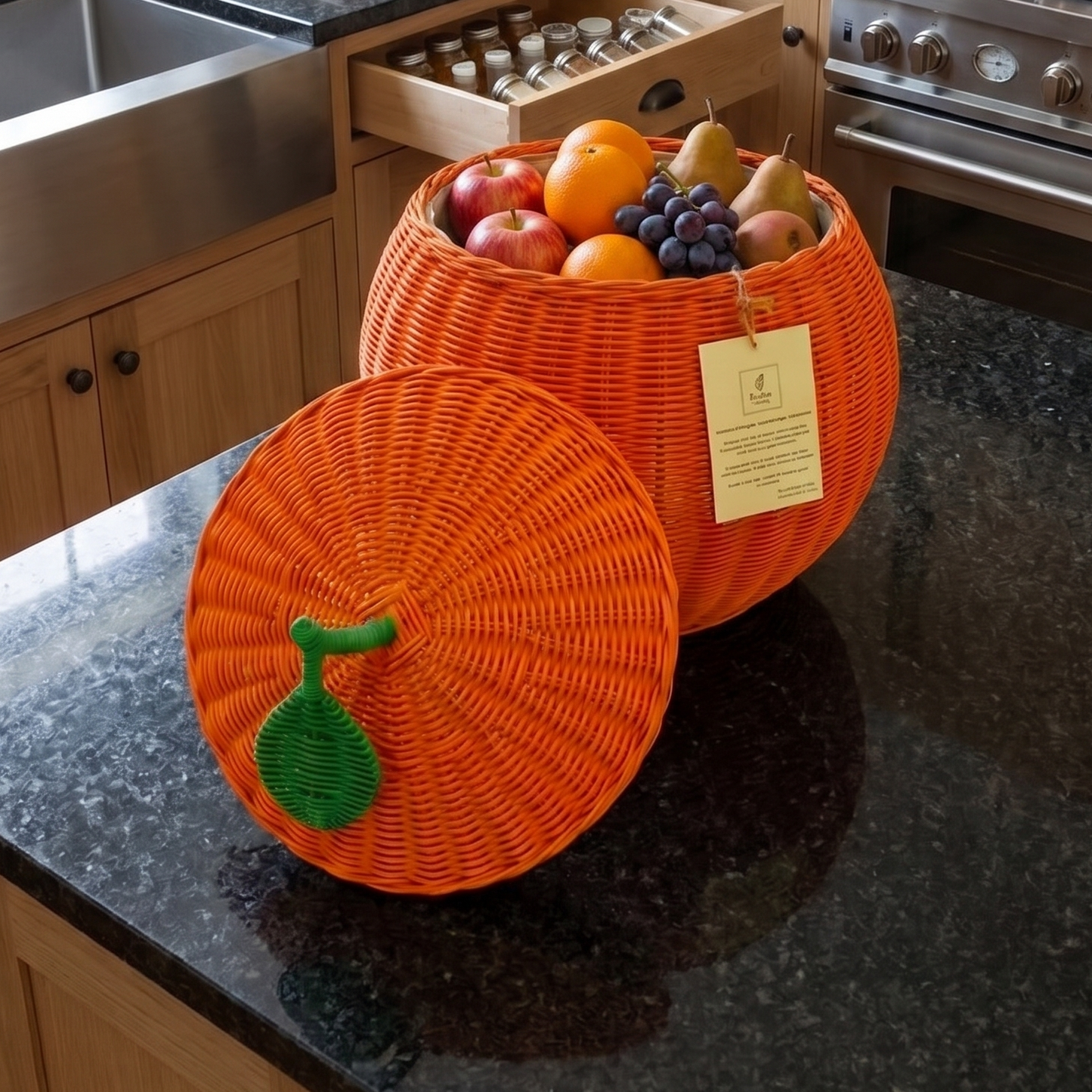 Orange Storage Basket (M)