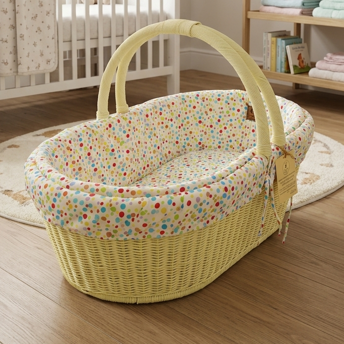 Mateo Baby Carrier Basket (Light Yellow)
