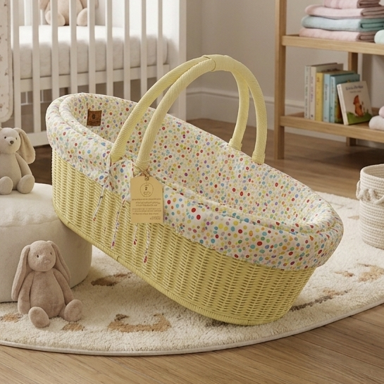Mateo Baby Carrier Basket (Light Yellow)