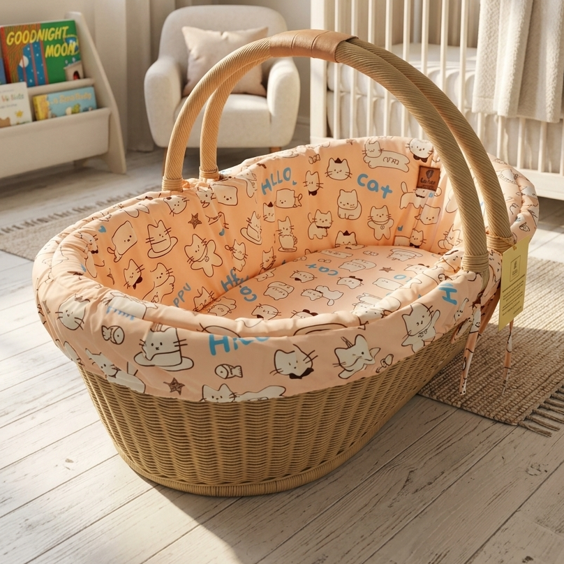 Mateo Baby Carrier Basket (Peach)