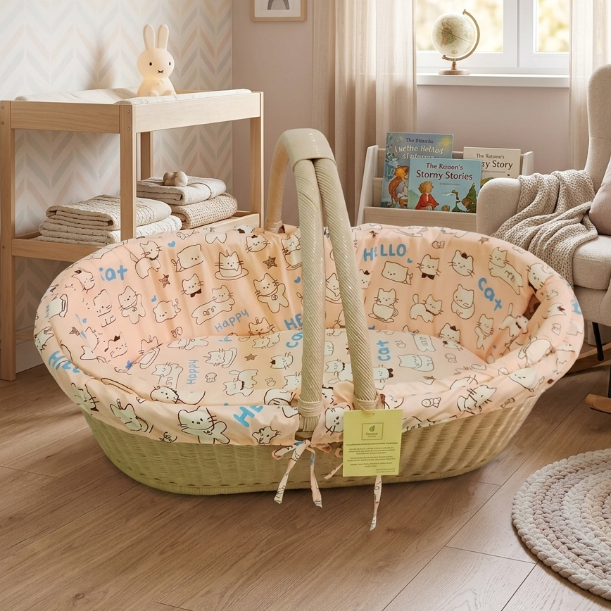 Mateo Baby Carrier Basket (Peach)