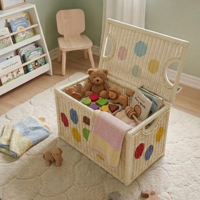 Luca Toy Trunk (Warm White)