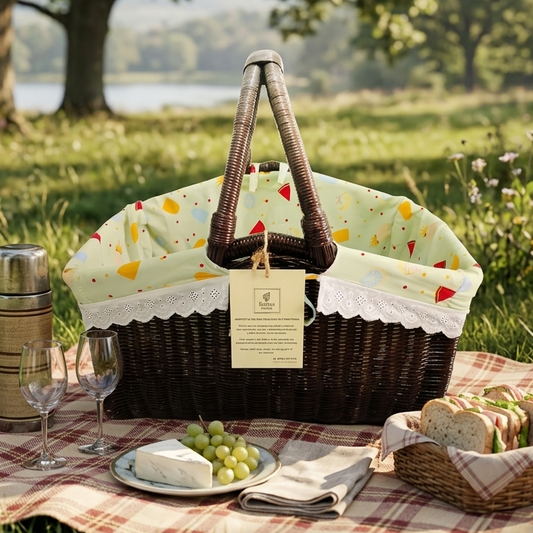 Freya Rattan Picnic Basket