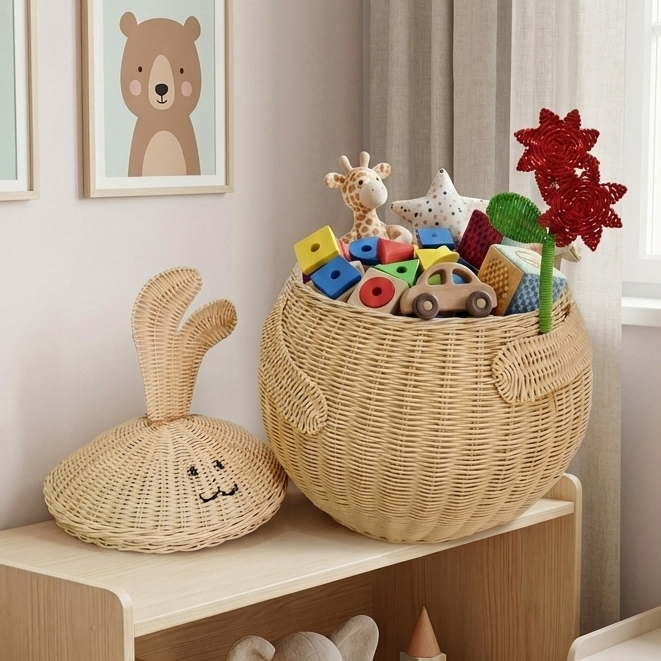 Onion Rattan Basket