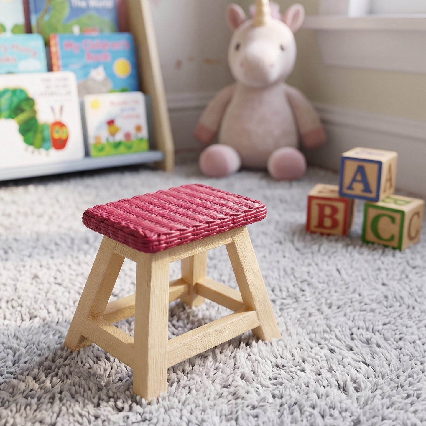 Giovany Kids Chair (Magenta)