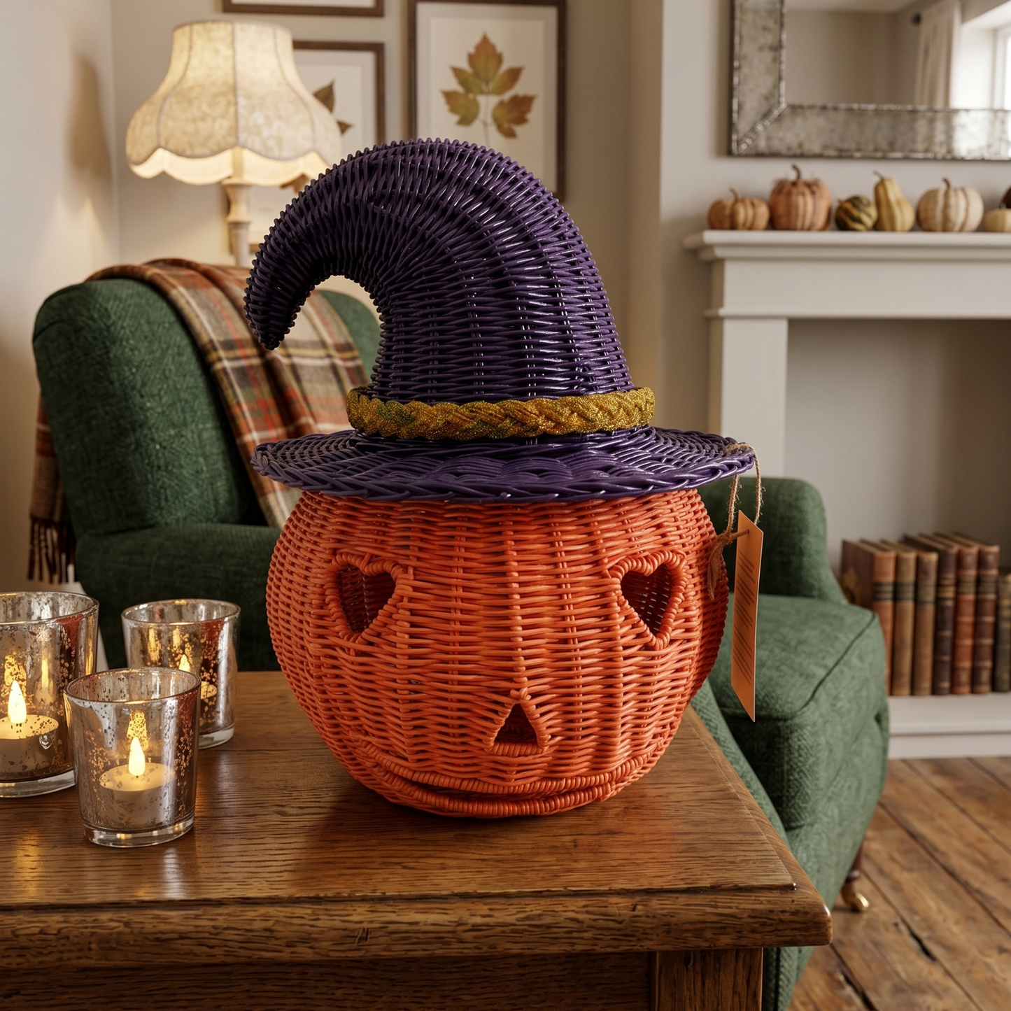 Glinda Pumpkin Witch Storage Basket