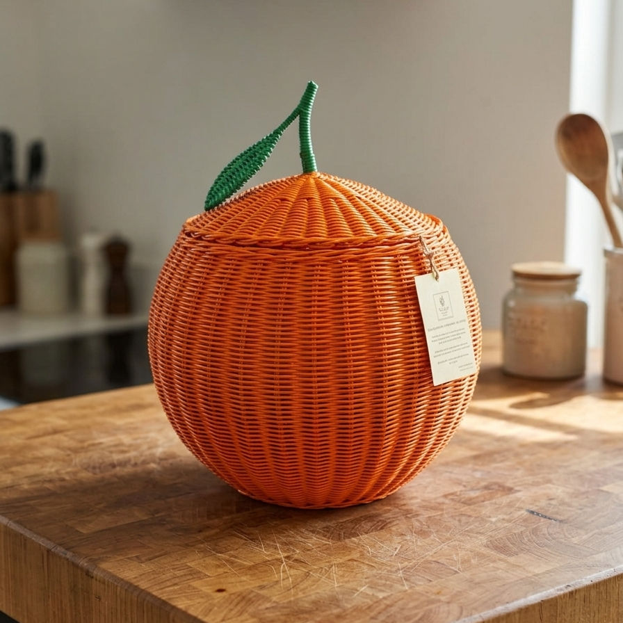 Orange Storage Basket (M)