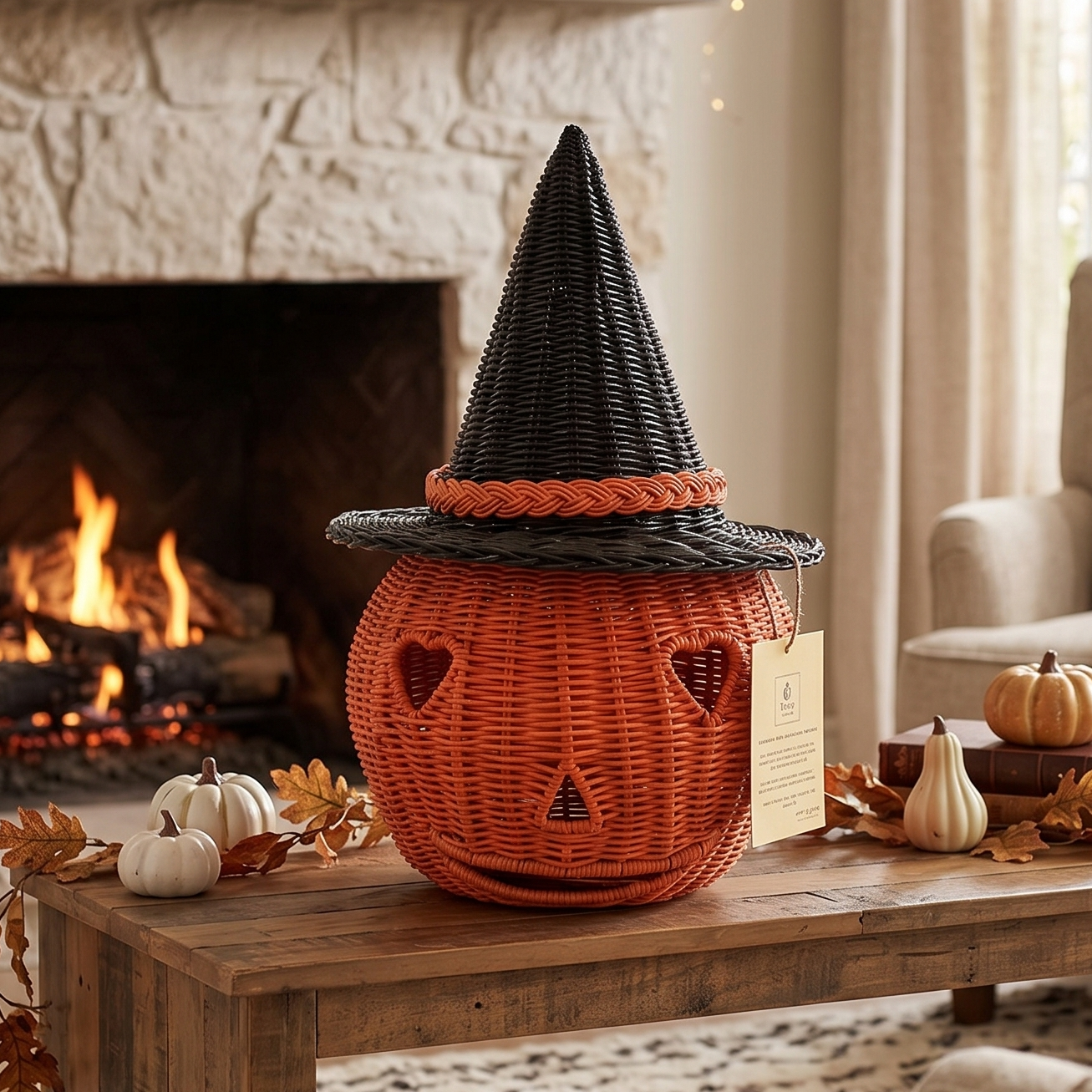 Blair Pumpkin Witch Storage Basket