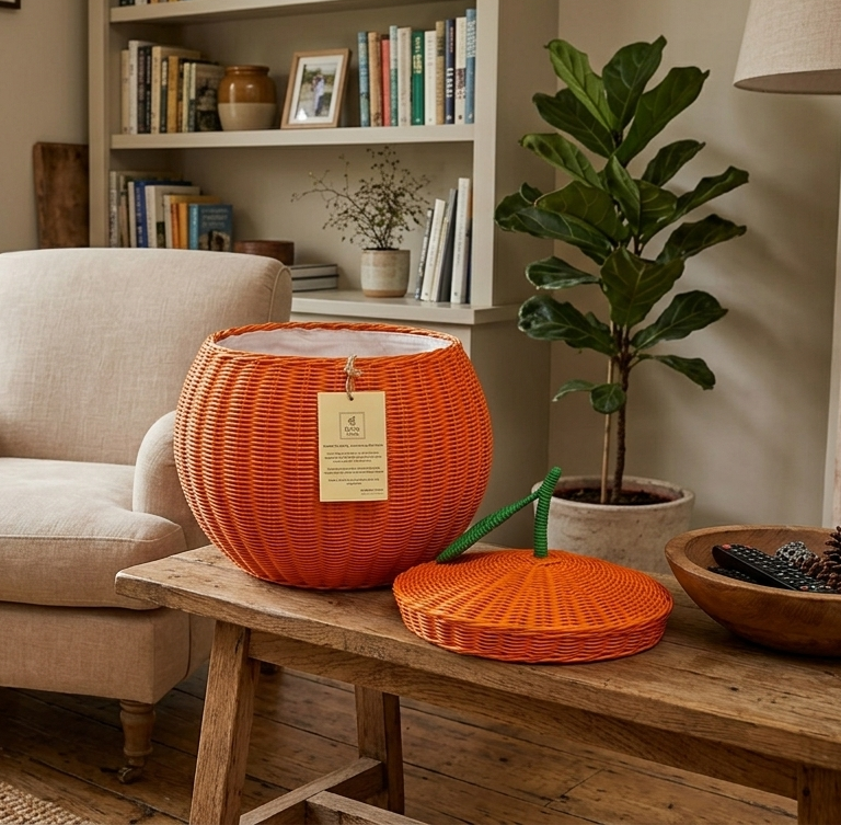 Orange Storage Basket (M)