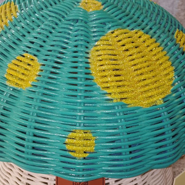 Mushroom Basket (Teal Green)